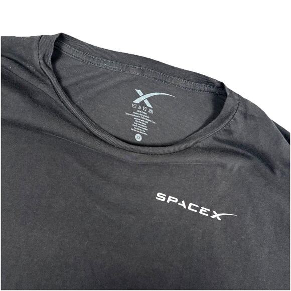 Authentic SpaceX Starship 2XL Shirt Black Rockets Falcon 9 Launch Long Sleeve - Picture 3 of 9